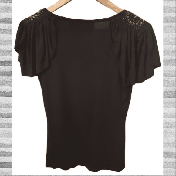 Beautiful embellished fly away shoulder top - Picture 2 of 3